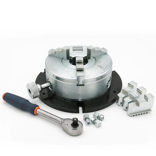 OmniFix three-jaw chuck DIN 6350 for rotary table applications &Oslash;200 mm product photo Front View L