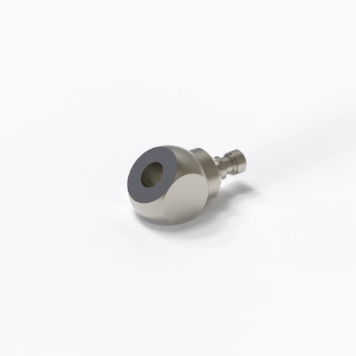 Angle piece with cone adapter product photo Back View L