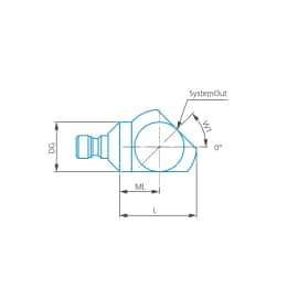 Angle piece with cone adapter product photo