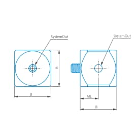 Cube, M5 Titanium 15 mm with removeable screw product photo