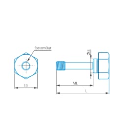 Screw, M5 for stylus disk product photo