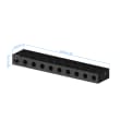 Base plate - 25x50x250mm, AF25 product photo Back View S