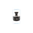 Bolt disk with stud - M12x0,5, AF25, 5 pieces product photo Back View S