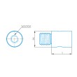 Adapter, M3 to M2 product photo