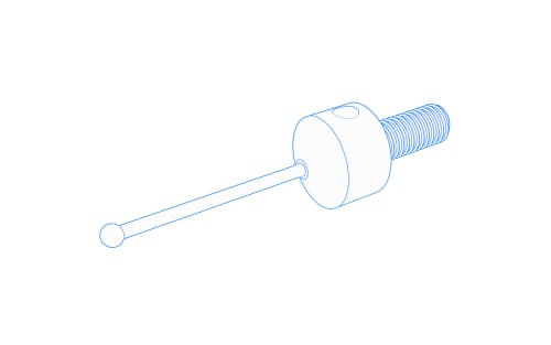 Long threaded styli